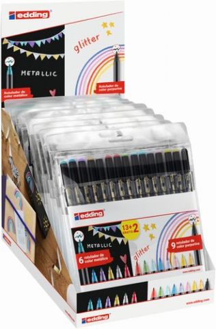 ROTULADOR FIBRA EDDING 1200 CLASICOS, NEON Y PASTE