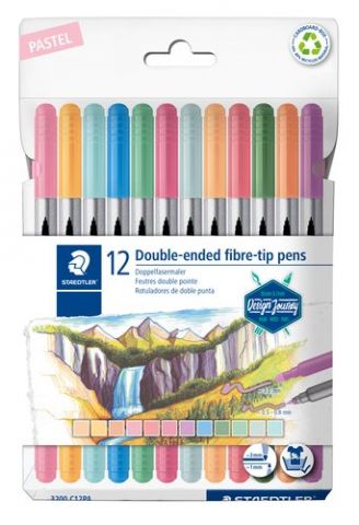 ROTULADOR FIBRA STAEDTLER 3200 DESIGN JOURNEY DOBL