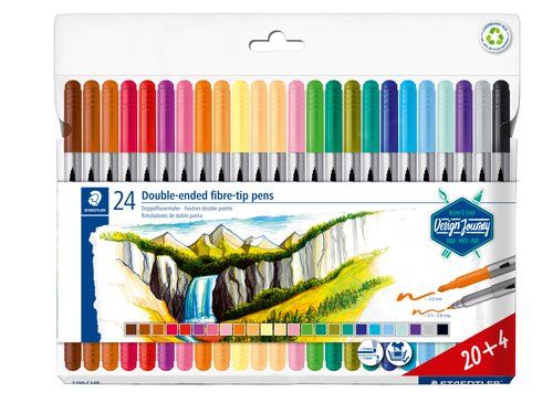 ROTULADOR FIBRA STAEDTLER 3200 DESIGN JOURNEY DOBL