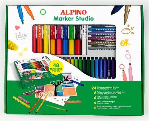 ROTULADOR FIBRA ALPINO ESTUDIO MARKER SET de 48
24
