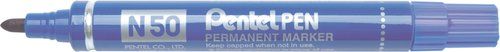 MARCADOR PERMANENTE PENTEL N50 CONICO AZUL