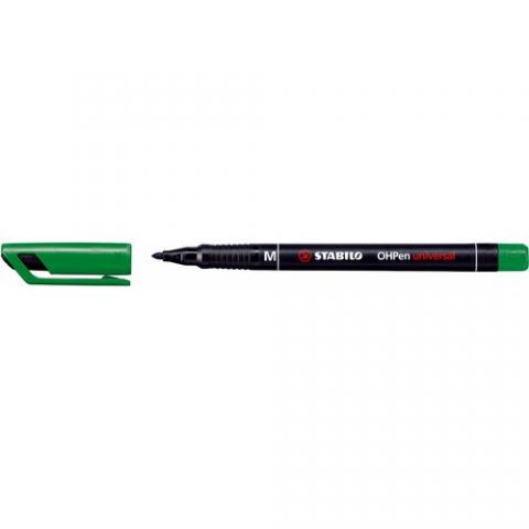 ROTULADOR PERMANENTE STABILO OHPEN 843 (M) VERDE