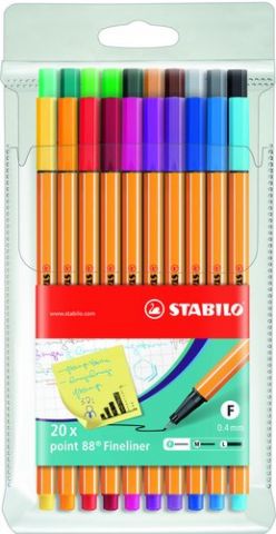 ROTUL.STABILO POINT 88 ESTUCHE 20