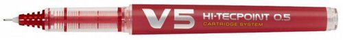 ROLLER T.LIQ. PILOT V-5 RECARGABLE  ROJO