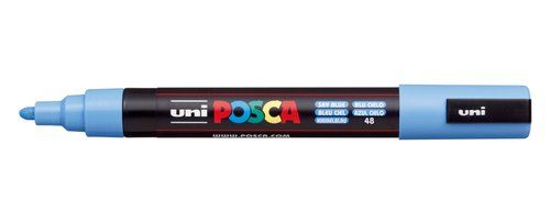 ROTUL.UNI-POSCA PC-5M  AZUL CIELO