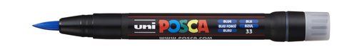 ROTUL.UNI-POSCA PCF-350 PINCEL  AZUL