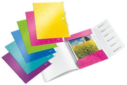 CARPETA CLASIFICADORA LEITZ WOW A4 PP 6 SEPARAD.co
