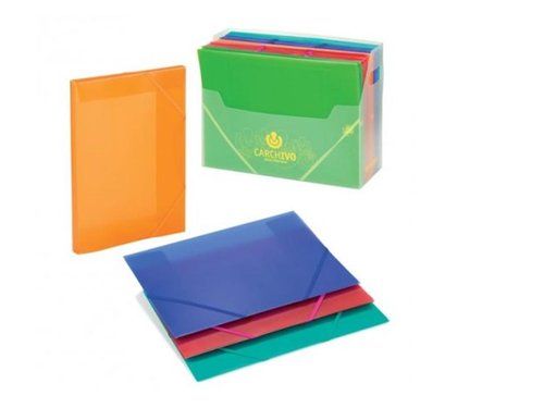 CARPETA de GOMAS y SOLAPAS CARCHIVO PP TRANS. Fº F