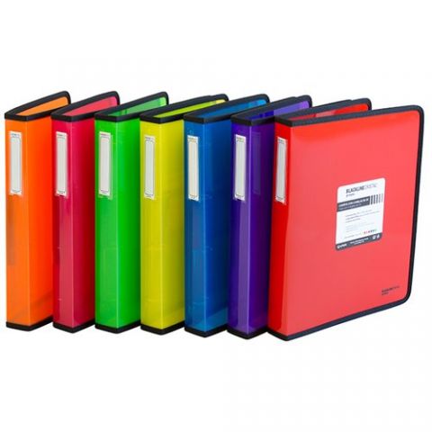 CARPETA de ANILLAS GRAFOPLAS PP BLACKLINE A4+ 4 an