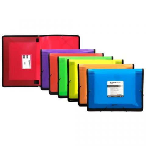 CARPETA de GOMAS y SOLAPAS GRAFOPLAS PP BLACKLINE