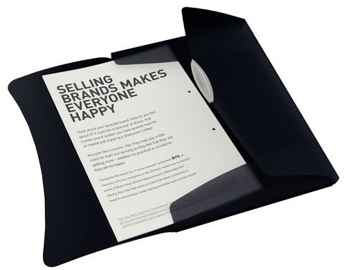 CARPETA de GOMAS y SOLAPAS ESSELTE PP OPACO A4 NEG