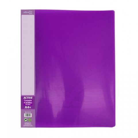 CARPETA de ANILLAS OFFICE BOX PP TWILL SUPRA A4+ 4