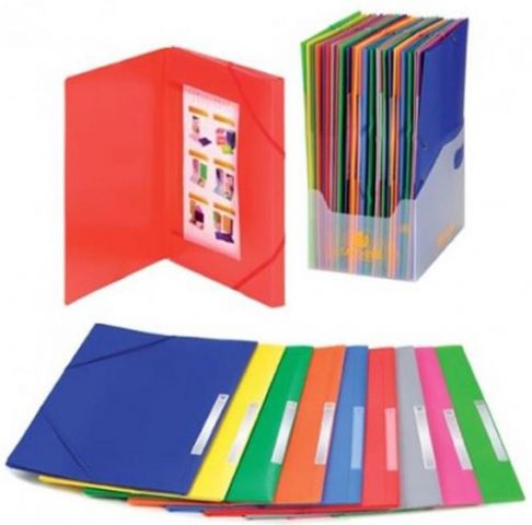 CARPETA de GOMAS y SOLAPAS CARCHIVO PP OPACO Fº  c