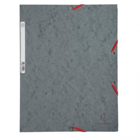 CARPETA SOLAP.EXACOMPTA CART. A4 GRIS