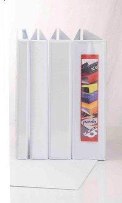 CARPETA CANGURO PARDO PVC A4 4 an.MIXTAS 65mm BLAN