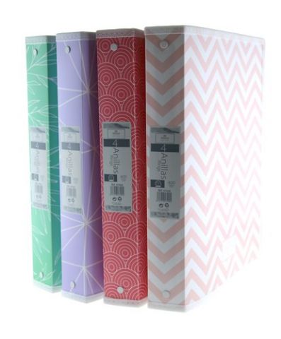 CARPETA de ANILLAS OFFICE BOX PP A4 4 an.40mm NORT