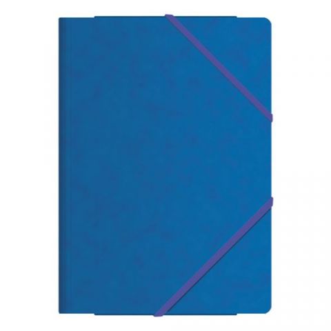 CARPETA de GOMAS y SOLAPAS DOHE CARTON Fº AZUL