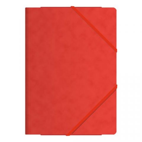 CARPETA de GOMAS y SOLAPAS DOHE CARTON Fº ROJO