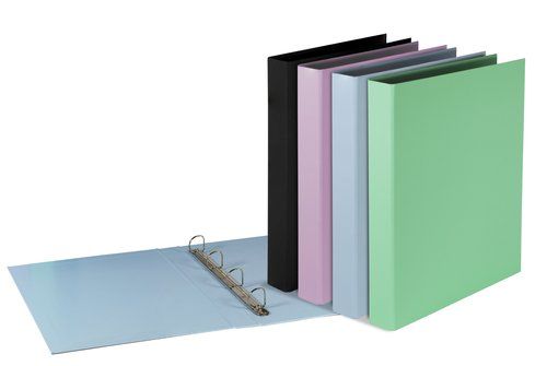 CARPETA de ANILLAS PARDO PASTEL TOUCH Fº 4 an.MIXT
