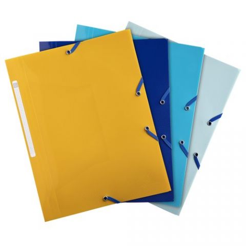 CARPETA de GOMAS y SOLAPAS EXACOMPTA BEE BLUE PP A