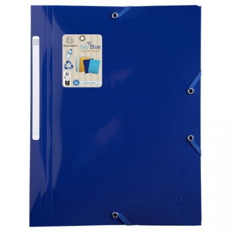 CARPETA de GOMAS y SOLAPAS EXACOMPTA BEE BLUE PP A