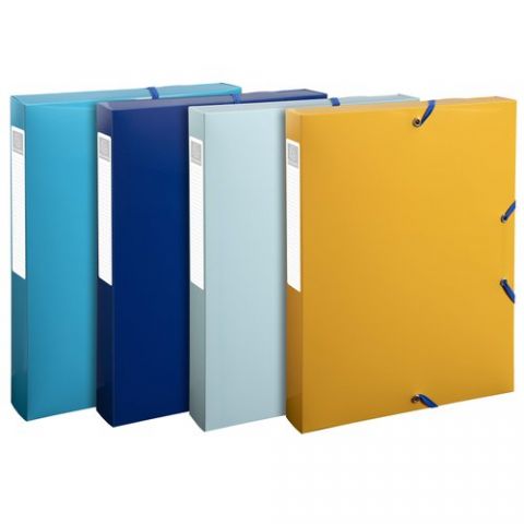 CARPETA de PROYECTOS EXACOMPTA BEE BLUE PP A4 GOMA
