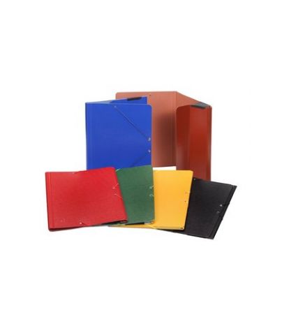 CARPETA de GOMAS y BOLSA CARCHIVO CARTON Fº CUERO