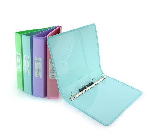 CARPETA de ANILLAS OFFICE BOX PP A4+ BLUSH 4 an. 4