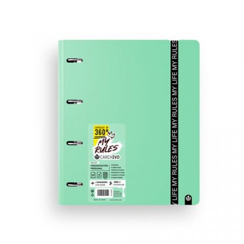 CARPEBLOC CARCHIVO FOAM 360 MY RULES A4 4 an.MIXTA