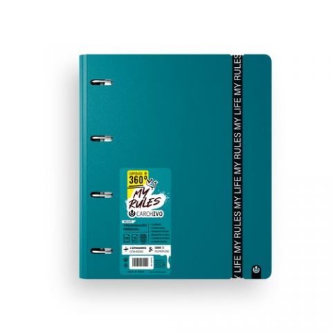 CARPEBLOC CARCHIVO FOAM 360 MY RULES A4 4 an.MIXTA
