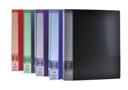 CARPETA de ANILLAS OFFICE BOX PP TWILL SUPRA A4 2