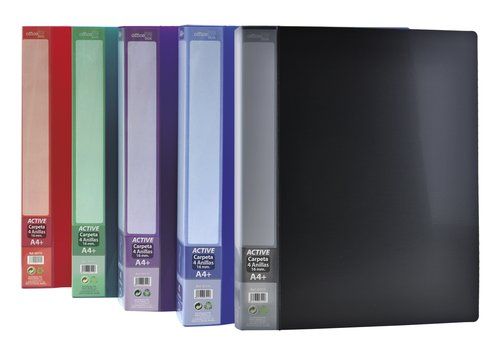 CARPETA de ANILLAS OFFICE BOX PP TWILL SUPRA A4 4