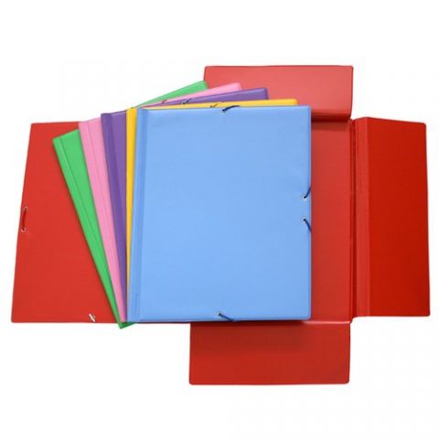 CARPETA de GOMAS y SOLAPAS GRAFOPLAS PVC COLORS Fº