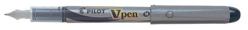 PLUMA PILOT V-PEN SILVER tinta NEGRA