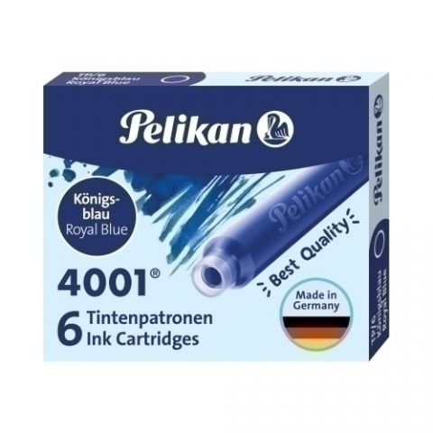 TINTA ESTILOG.PELIKAN 6 CART.TP/6 AZ.RL.