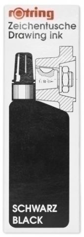 TINTA CHINA ROTRING FRASCO 23 ml. NEGRO
