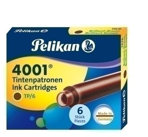 TINTA ESTILOGRAFICA PELIKAN CAJA 6 CARTUCHOS TP/6