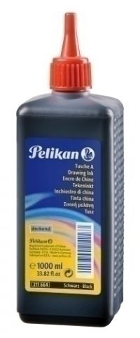 TINTA CHINA PELIKAN BOTELLA 1 litro NEGRO (211664)