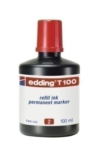 TINTA ROTUL.EDDING 100 ml T100 ROJO