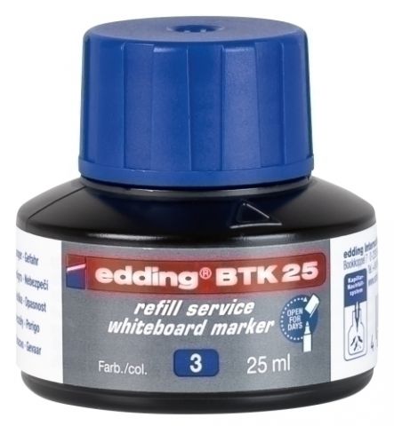 TINTA ROTUL.EDDING PIZ.25 ml BTK25 AZUL