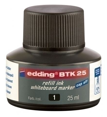 TINTA ROTUL.EDDING PIZ.25 ml BTK25 NEGRO