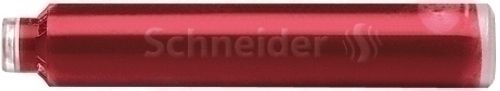 TINTA ESTILOGRAFICA SCHNEIDER CAJA 6 CARTUCHOS ROJ