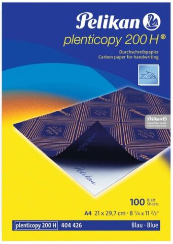 PAPEL CARBON PELIKAN PLENTICOPY 200H A4 caja de 10