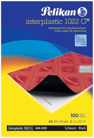PAPEL CARBON PELIKAN INTERPLASTIC 1022G A4 caja de
