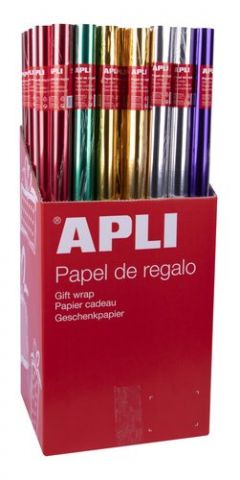 PAPEL de REGALO ROLLO APLI 0,7x2 m (CAJA de 55) ME