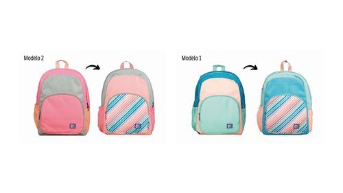 MOCHILA OXFORD COLOR BLOCK REVERSIBLE SURTIDO