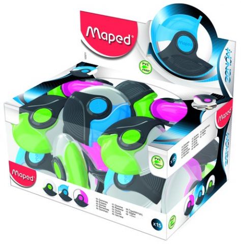 GOMA de BORRAR MAPED ZENOA PLUS con PROTECTOR ROTA