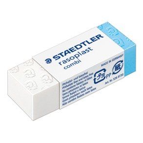 GOMA de BORRAR STAEDTLER 526 BT30 RASOPLAT COMBI p