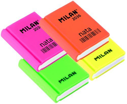 GOMA de BORRAR MILAN 2036 CON FORMA DE LIBRO, COLO