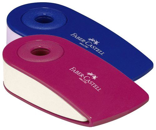 GOMA de BORRAR FABER-CASTELL SLEEVE con FUNDA colo